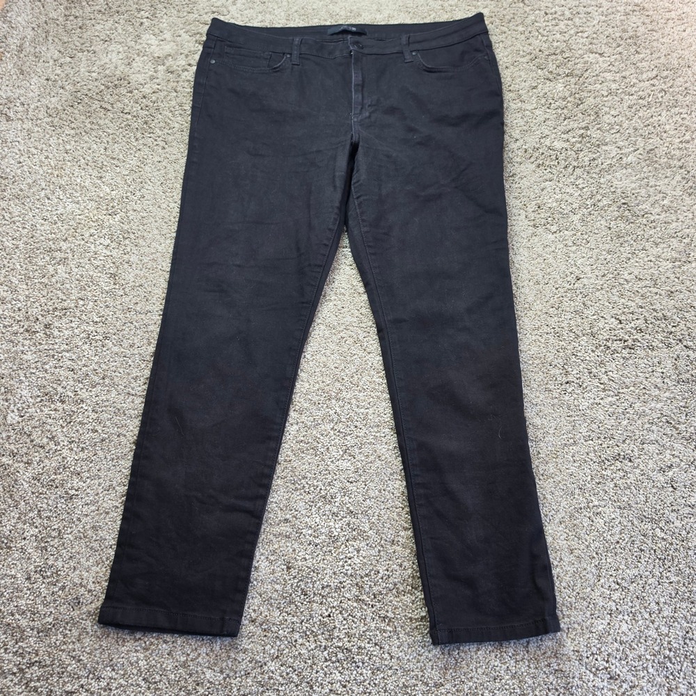 Joe's Jeans The Brixton‎ Straight Leg Pants Womens 34 Black Stretch 45GBAN4M5751